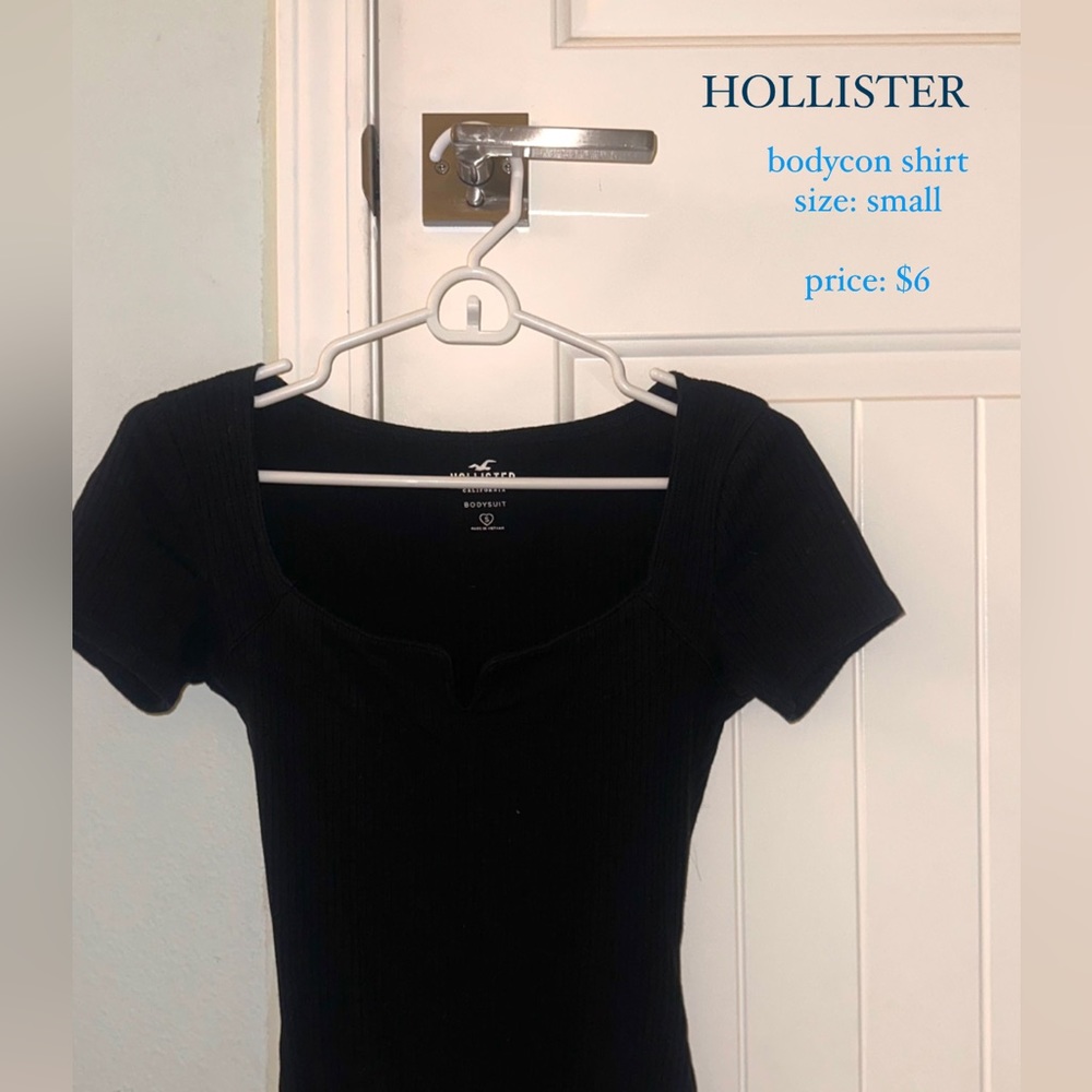 HOLLISTER BLACK BODYSUIT SIZE SMALL